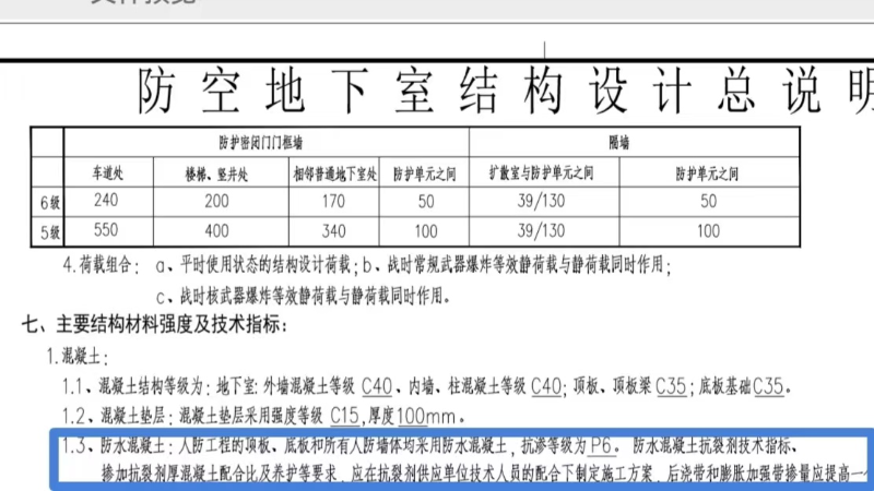 地下設(shè)計防水工程設(shè)計圖紙